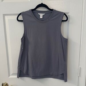 Athleta Charcoal Sleeveless Tee Size M